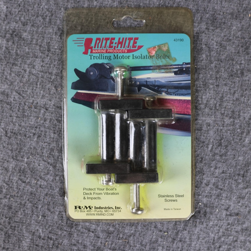 Rite-Hite Trolling Motor Isolator Bolts Black Rail Mount Stainless Screws 43190